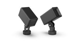 OLPIXEL OD-65-01 15W compact LED flood light with ducted heat dissipation for landscape architecture.