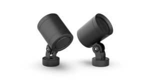 OLPIXEL OE-90-01 Flood Light (18W-24W) - Medium-sized cylindrical fixture with adjustable base and anti-glare cup design.