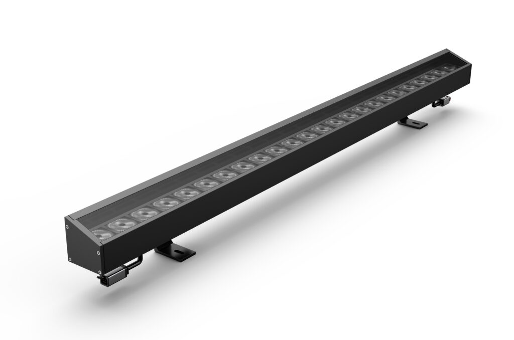 OLPIXEL XF-60-01 ultra-high power 100W LED wall washer for tall buildings and bridges.