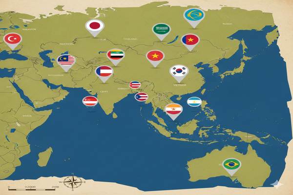 Global Market Coverage Map