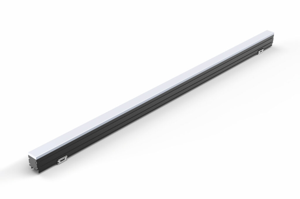 OLPIXEL TF-30-02 wide-profile 12W-18W LED linear bar with integrated hidden cable system and IP66 rating.
