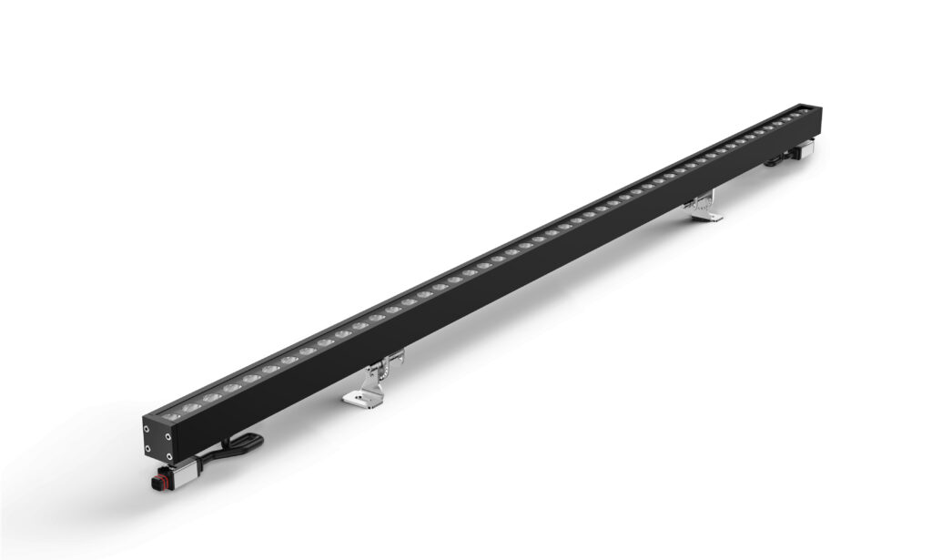 OLPIXEL XD-28 series 12W-15W ultra-slim LED wall washer with 28mm width and IP66 waterproof housing for architectural detailing