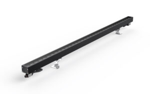 OLPIXEL XD-38 series 36W-48W high-power LED wall washer with adjustable bracket and AC/DC voltage options for bridge and landscape lighting.